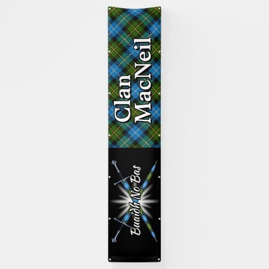 Highland Festival Clan MacNeil Tent Spandoek (Verticaal)