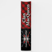 Highland Festival Clan MacQueen Tent Spandoek (Verticaal)