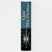 Highland Festival Clan MacThomas Tartan Tent Spandoek (Verticaal)