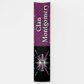 Highland Festival Clan Montgomery Tent Spandoek (Verticaal)