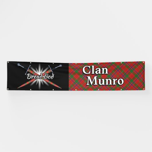 Highland Festival Clan Munro Tent Spandoek (Horizontaal)