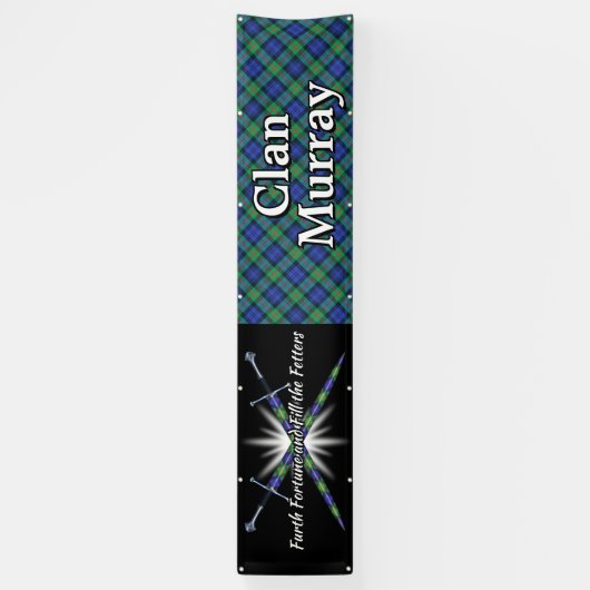 Highland Festival Clan Murray Tent Spandoek (Verticaal)