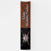 Highland Festival Clan Nesbitt Nisbet Tent Spandoek (Verticaal)