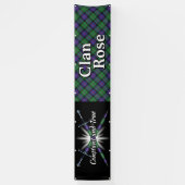 Highland Festival Clan Roos Tent Spandoek (Verticaal)