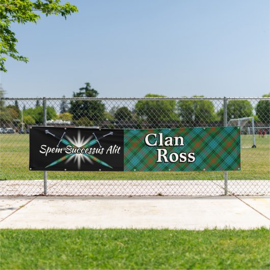 Highland Festival Clan Ross Tent Spandoek (Insitu)