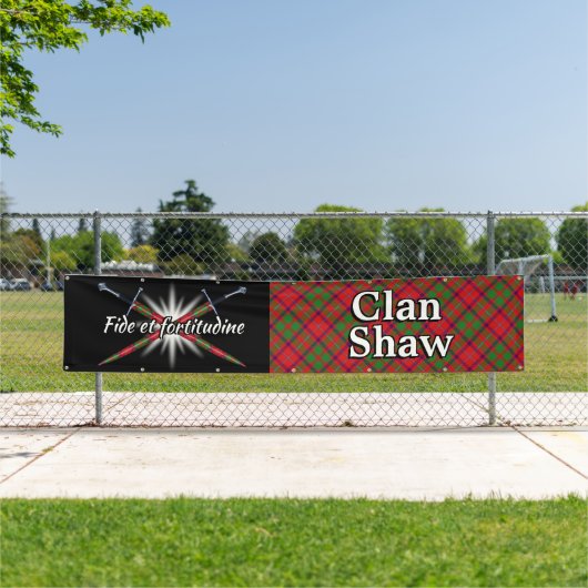 Highland Festival Clan Shaw Tent Spandoek (Insitu)
