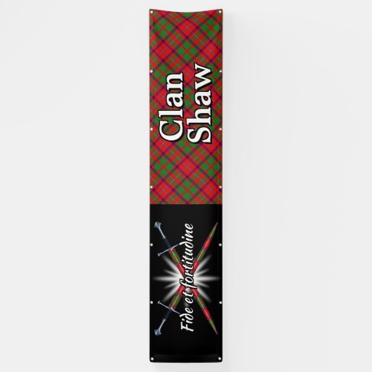 Highland Festival Clan Shaw Tent Spandoek (Verticaal)