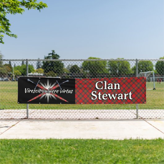 Highland Festival Clan Stewart Tent Spandoek (Insitu)