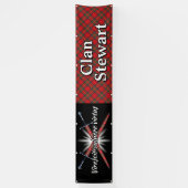Highland Festival Clan Stewart Tent Spandoek (Verticaal)