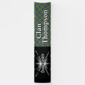 Highland Festival Clan Thompson Tent Spandoek (Verticaal)