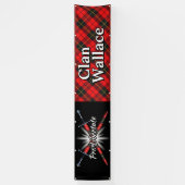 Highland Festival Clan Wallace Tent Spandoek (Verticaal)