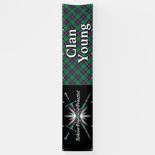 Highland Festival Clan Young Tent Spandoek (Verticaal)