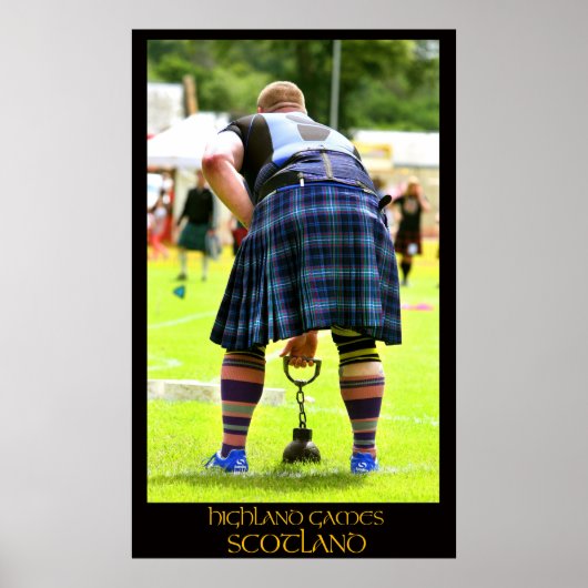 highland games schotland poster (Voorkant)
