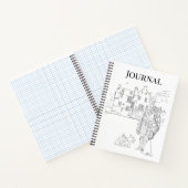 Highland Gent met Scottie Dogs Spiral Notitieboek (Binnen)