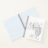 Highland Gent met Scottie Dogs Spiral Notitieboek (Binnen)