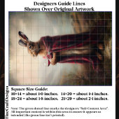 Highland Hare, Red Tartan Cloak EG8L Decoupage Tissuepapier