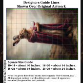 Highland Hare, Red Tartan Cloak EG8R Decoupage Tissuepapier