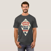Highland Heights Roller Rink - Taunton, MA Retro R T-shirt (Voorkant volledig)