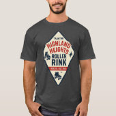 Highland Heights Roller Rink - Taunton, MA Retro R T-shirt (Voorkant)