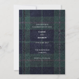 Highland Heritage Schotse ruit Navy en Groen Kaart