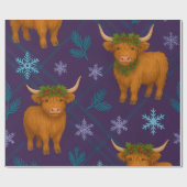 Highland Holly SnowFall Collectie Cadeaupapier (Vlak)
