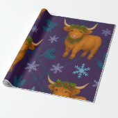 Highland Holly SnowFall Collectie Cadeaupapier (Uitgerold)