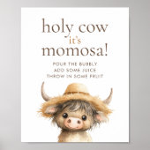 Highland Holy Koe Momosa Baby shower Poster (Voorkant)