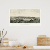 Highland, IL Panoramic Map - 1894 Poster (Keuken)
