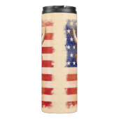 Highland Koe 4 juli 4 USA Independence Day Thermosbeker (Achterkant)