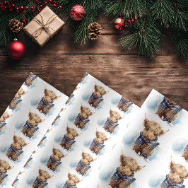 Highland Koe-abunga inpakpapier - Wit