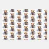 Highland Koe-abunga inpakpapier - Wit (Voorkant 2)