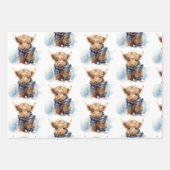 Highland Koe-abunga inpakpapier - Wit Vel (Voorkant)