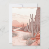 Highland Koe Baby en Mama Baby shower Desert Kaart (Achterkant)