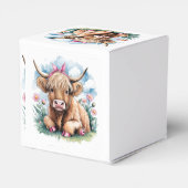 Highland Koe Baby shower Bliss Bedankdoosjes (Achterkant)