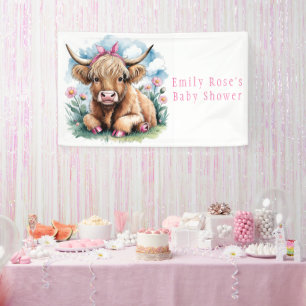 Highland Koe Baby shower Bliss Girl Spandoek