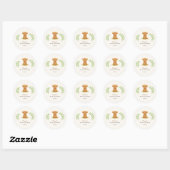 Highland Koe Baby shower Stickers (Vel)