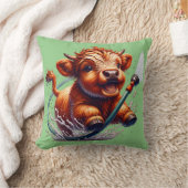 Highland Koe badtijd Kussen (Deken)