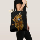 HiGHLaND Koe BaG "CoooWeee" DOOR SHiRLeY MacARTHuR Tote Bag (Dichtbij)