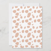 Highland Koe bloemenboho baby shower uitnodiging (Achterkant)