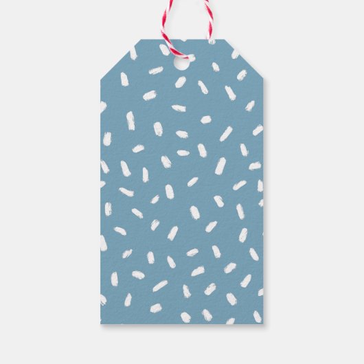 Highland Koe Blue Birthday Favor Cadeaulabel (Achterkant)