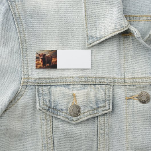 Highland Koe Boerderij Animal Art Naamplaatje (In situ)