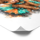 Highland Koe Boerderij Halloween Poster (Hoek)