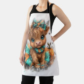 Highland Koe Boerderij Halloween Schort (Insitu)