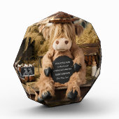 Highland koe boerderij thema zwangerschapsaankondi fotoblokken (Links)