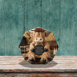 Highland koe boerderij thema zwangerschapsaankondi fotoblokken