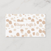 Highland Koe boho pampas gras luier loterij Informatiekaartje (Achterkant)