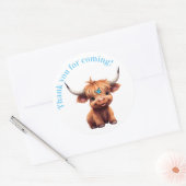 Highland koe boho partij voor sticker (Envelop)