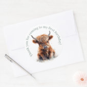 Highland koe boho partij voor sticker (Envelop)