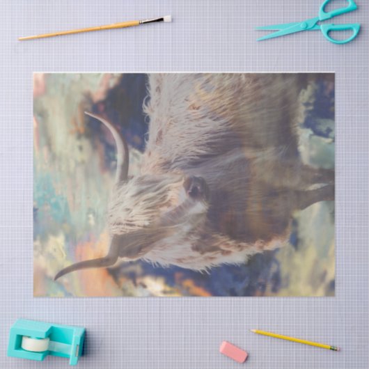 Highland Koe Breeze 2 Decoupage tissuepapier (Craft)