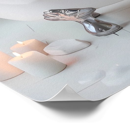 Highland Koe Bubble Bath Badkamer Poster Print (Hoek)